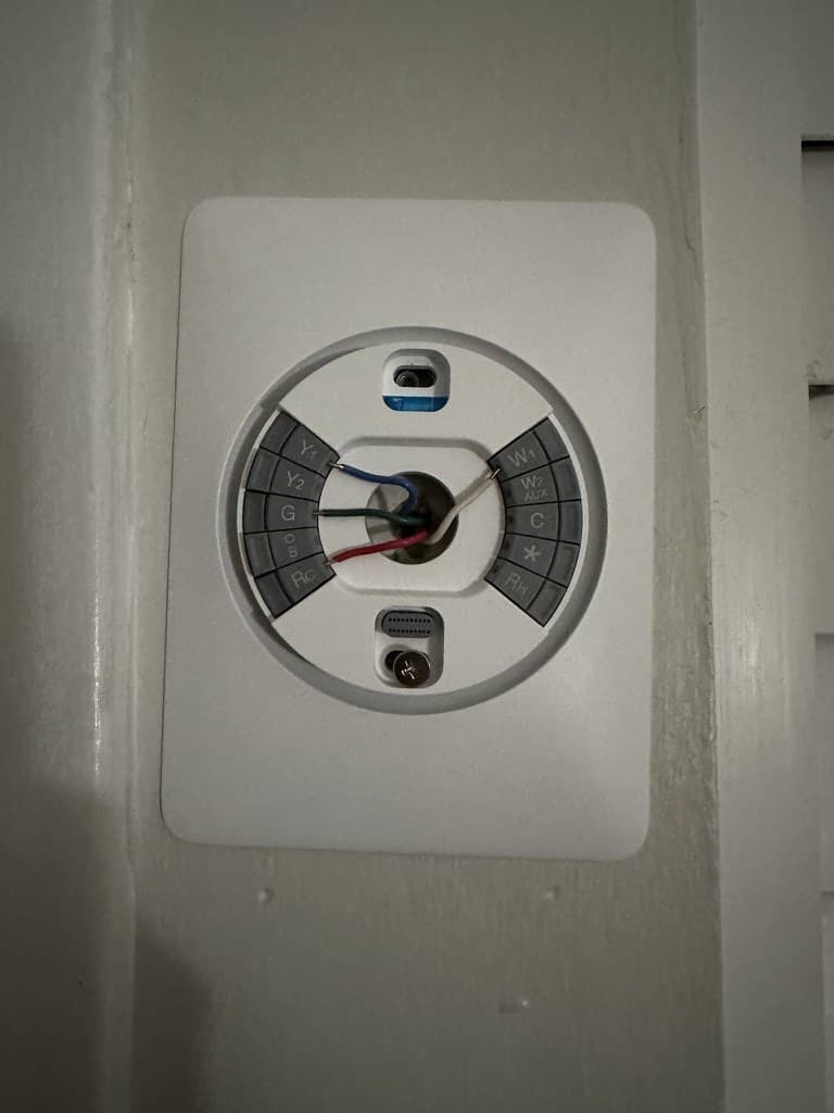 Thermostat and system controls checked during an AirWise visit